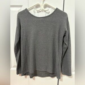 Children’s place Gray Waffle Knit Long Sleeve Top